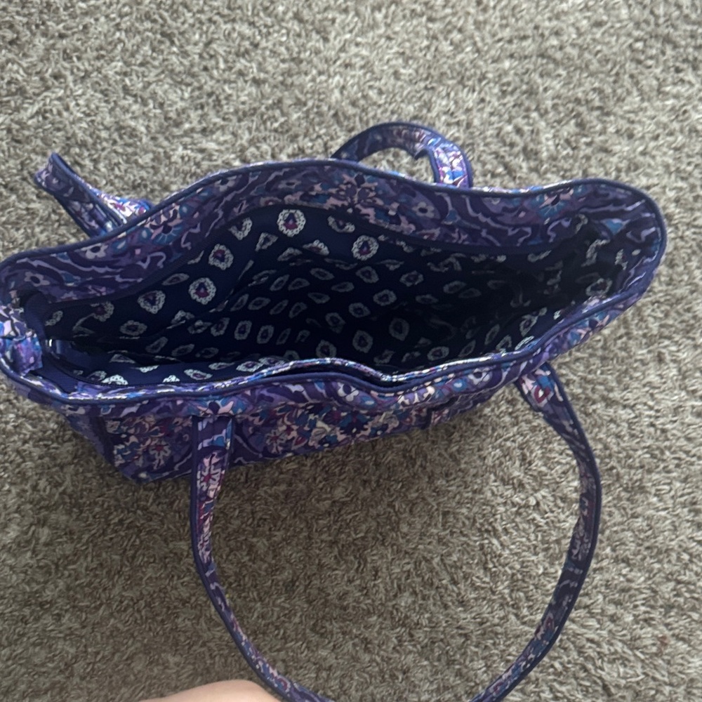 Vera Bradley Purple and Blue Patterned Shoulder Bag - Picture 4 of 4